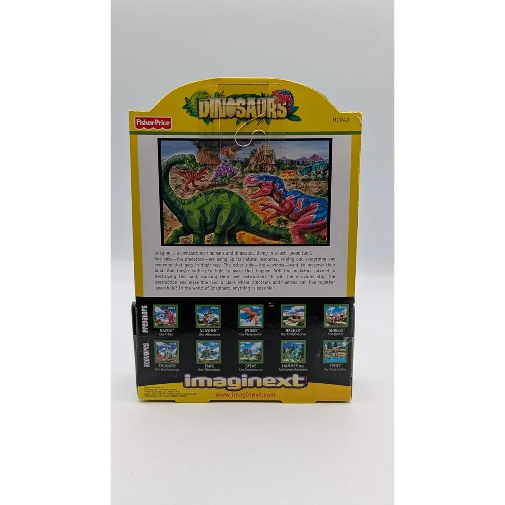 2004 Fisher Price Imaginext Dinosaurs Spiny the Dimetrodon Set